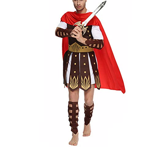 Decorações de Halloween para casa, fantasia de gladiador romano antigo de Halloween, fantasia de gla