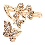 Gatuida Anillos Decorativos para Correas de Reloj con y Tachuelas de Strass Accesorios Elegantes de Aleación para Personalizar y Embellecer Pulseras de Reloj Fácil Instalación y Cómodo