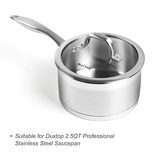 Duxtop Cookware Glass Replacement Lid (Interior Diameter: 7inch, Exterior Diameter: 7-5/8inch) - Thumbnail 7