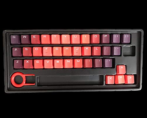 Feicuan 37 Keys Cap colorée avec rétroéclairage Keycaps de Jeu PBT Remplacement Capuchons pour Touches Universel pour Clavier mécanique
