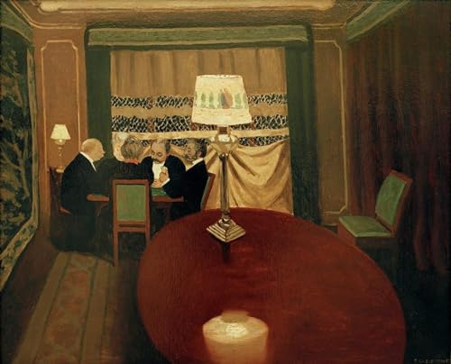 Tableaux peinture sur toile Poker de Félix Vallotton 60x90cm