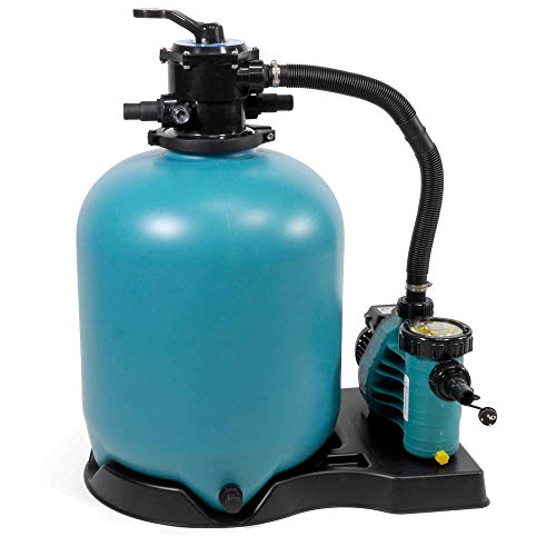 POOL Total Sandfilteranlage Brillant Ø 500 - Selbstansaugende AquaPlus 11 Filterpumpe - Filterkessel - 6-Wege Top-Mount Rückspülventil Edition