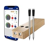 Wireless Smart Meat Thermometer - 2 Probes, 800FT Long Range, Food Thermometer for BBQ, Oven, Grill, Kitchen, Smoker, Rotisserie
