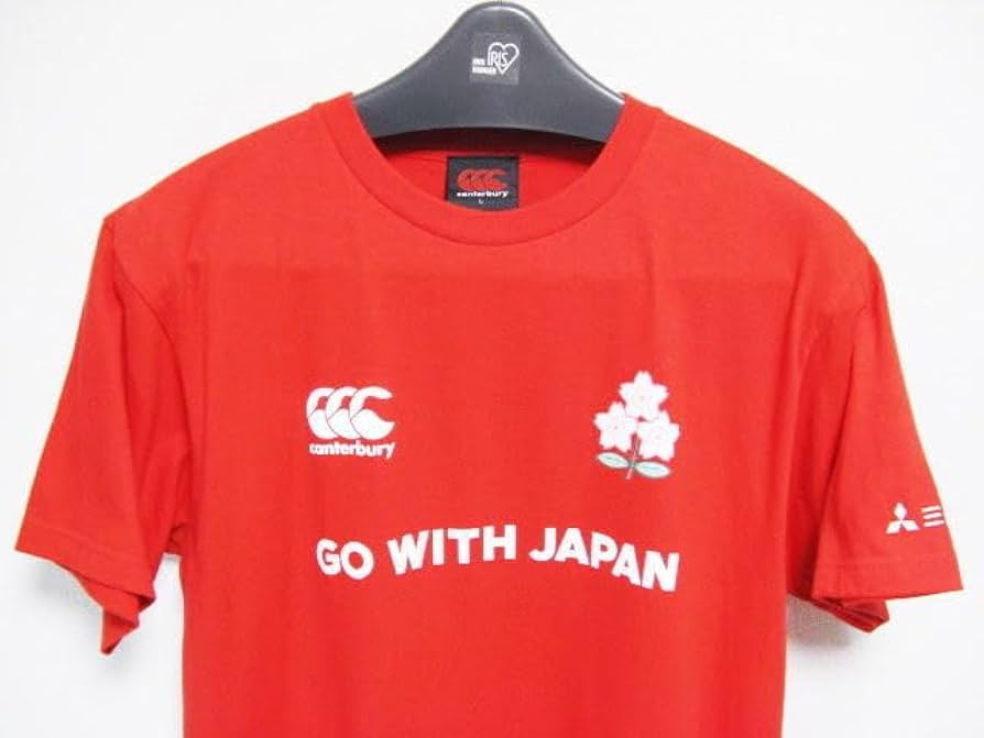 Canterbury ラグビーTシャツ XL 赤白ストライプ 日本代表 Canterbury ラグビーTシャツ XL 赤白ストライプ 日本代表