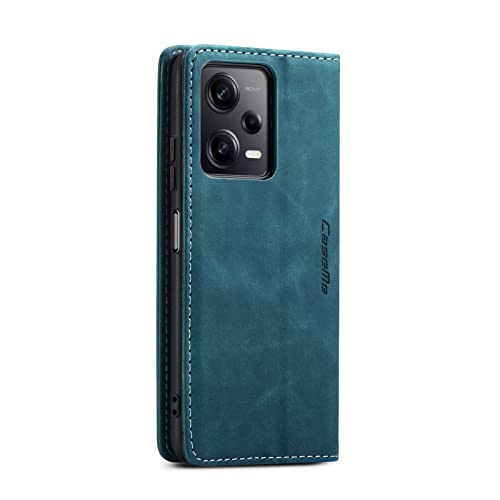 Capa carteira Xiaomi Redmi Note 12 Pro 5G, capa de couro PU, carteira vintage, compartimentos para c