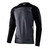 Troy Lee Designs Cycling MTB Bicycle Mountain Bike Jersey Shirt for Men, Skyline LS Chill (Tie Dye Charcoal, L)