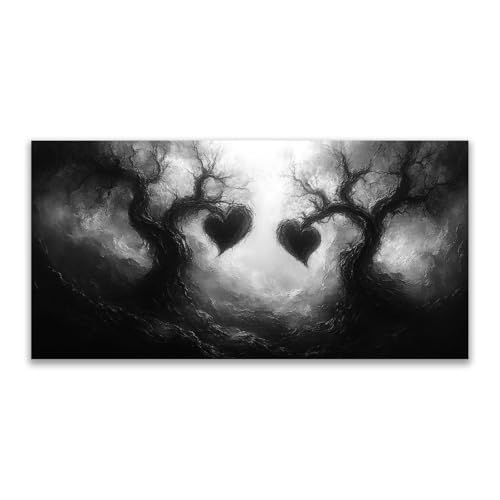 Grande tableau decoration murale gris JOSUE 80x160cm pour réchauffer une piece
