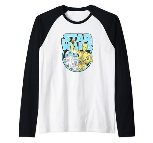 T-shirt Star Wars manche raglan vêtement logo retro geek pop