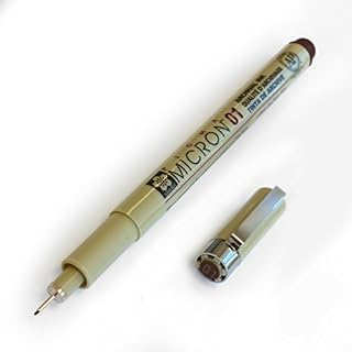 Sakura Pigma Micron - Pigment Fineliners - Pack of 3 - XSDK01-0.25mm - Sepia