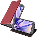 DISEÑO: Elegante cuero sintético en estilo cierre magnético invisible. La tapa se puede abrir/doblar hasta 360° y, por lo tanto, no estorba al hablar por teléfono o al escribir. Gracias al cuero sintético seleccionado y sus colores lujosos la funda es perfecta para una impresión seria. La carcasa integrada de TPU silicona se adhiere firmemente en la tapa y le da a su teléfono inteligente un ajuste perfecto.