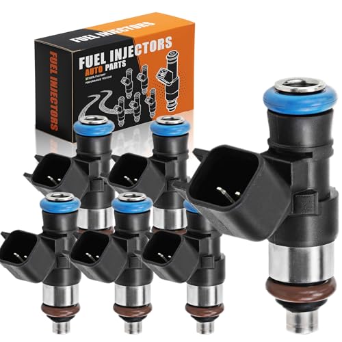 SHOCKENT 0280158191 Upgraded 4-hole Fuel Injectors Fit For:-Ford F150 2011-2014, Explorer 2011-2016, Edge 2011-2015, Mustang 2011-2014, Transit 2015-2019; For:-Lincoln MKX 2011-2018 - 6PCS