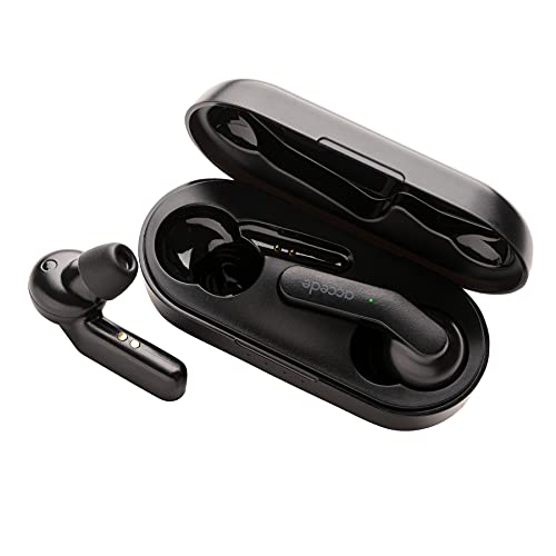 Image of Accede E-Pods SweatProof in-Ear True Wireless Earbuds (TWS) with Stereo Sound, Bluetooth 5.0, Smart Touch Controls, 300mAH Battery, 4.5Hrs Music PlayTime, IPX4 Water Resistant & Voice Assistance with Built-in Mic