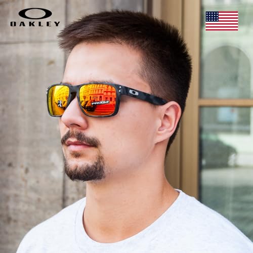 Image of Oakley HOLBROOK BLACK CAMO COLLECTION OO9102 Sunglasses With Official Kit | Non-Polarized, Men's Sunglasses