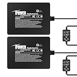 iPower 6 by 8 Inch 8W Reptile Heating Pad with Adjustable Thermostat, Under Tank Warmer Terrarium Heat Mat for Turtles/Snakes/Lizards/Frogs, 2 Pack