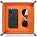 Valet Tray for Men Women, Nightstand Organizer Vanity Catchall Holder for Dresser Desk Storage Bedside, Travel PU Leather Jewelry Key Bowl EDC Watches and Candy Entryway Tray - Large