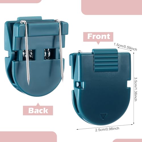 Image of Feifeiya 25 Pcs Cubicle Clips for Fabric Panels,Boho Color | Office Partition Wall Clips, 40-sheet Capacity for Notes Photos Memos, Metal Spring, Fits Cubicle Fabric Accessories