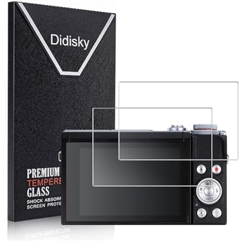 Didisky 2 Pack Tempered Glass Protector for Canon G7X Mark III Cover