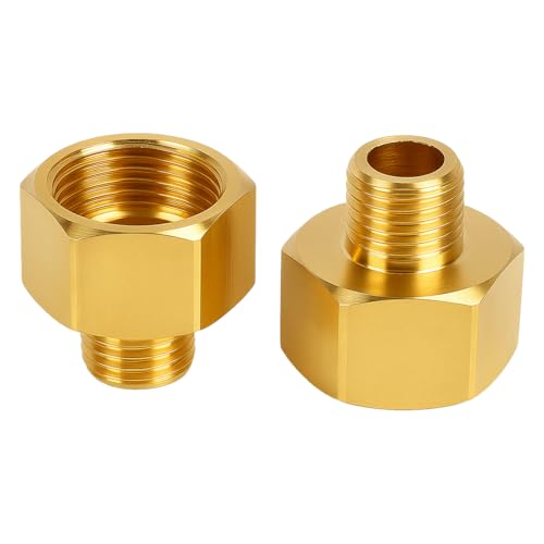 2PCS Adaptador De Transición Para Estufa De Gas De 1/2'' R A 1/4'' L, Incluye Junta Para Manguera De Gas, Ideal Para Conectar Estufas, Barbacoas Y Cocinas Con Seguridad Y Facilidad