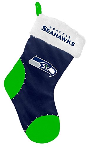 NFL Seattle Seahawks Team Logo Plush Holiday StockingTeam Logo Plush Holiday Stocking, Team Color, One Size