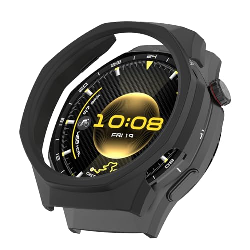 For HUAWEI WATCH GT 6 Pro �P�[�X �ی� PC�f�� �J�o�[ YANMONGI �����ߗ� �����^ �����ȒP �S�ʕی� �Ռ��z�� �ȈՒ��E �ی�J�o�[ HUAWEI WATCH GT 6 Pro �Ή�(�u���b�N)
