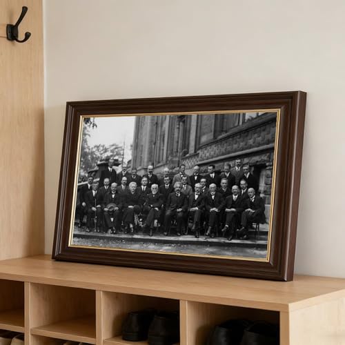 Impression sur toile de la conférence de Solvay 1927 pour habiller un mur de bureau vide