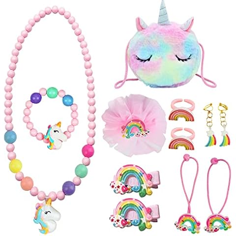 Bolso Peluche MEOWMEE con Juego de Joyas y Accesorios para el Cabello Cover