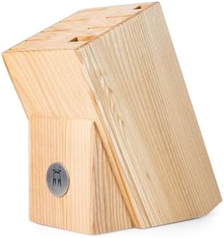Schmidt Brothers - White Oak Hometown Universal Storage Block, Knife Storage Block with 9 Slots for Knives, Shears and Honing Rod image 4