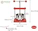 SQUEEZE master Cheese Tincture Herb Fruit Wine Manual Press -0.53Gallon/ 2 Litre-Power Ball Handle-Stainless Steel & Iron for Juice, Cider,Wine,Olive Oil