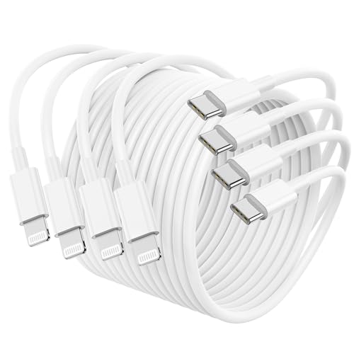 4Pack USB C to Lightning Cable 3FT, Fast Charging Cord for iPhone 14, Replacement for Apple Original Charger Cable for iPhone 14 13 12 11 Pro 11 XS MAX XR 8 7 6s Plus by Essri - Used condition - US$10.06
