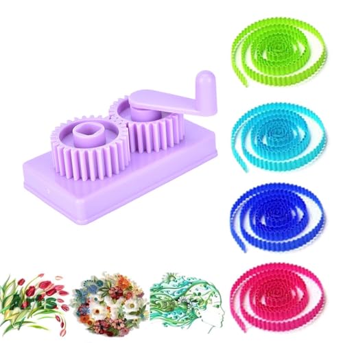 Laroal Quilling-Crimper, Scrapbooking, Scrapbooking-Werkzeuge, Maschine aus Kunststoff, handbetriebenes Papier-Crimping-Handwerk, Quilled, DIY-Kunstwerkzeug für Kunstwerke, Scrapbooks