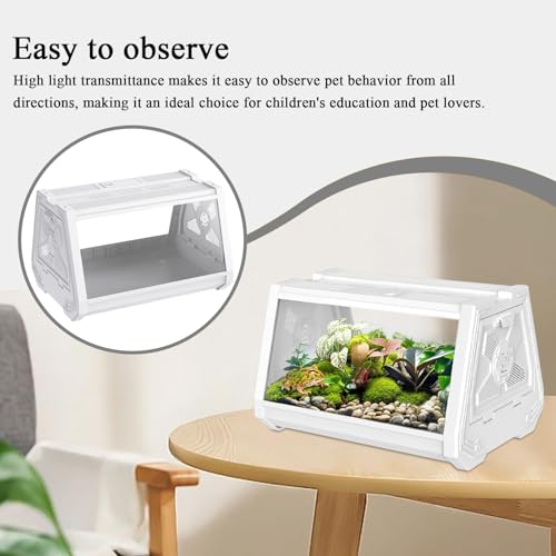Terrário Para Répteis - Terrário Para Répteis Com Ventilação | Gaiola Portátil Com Ventilação Reforç