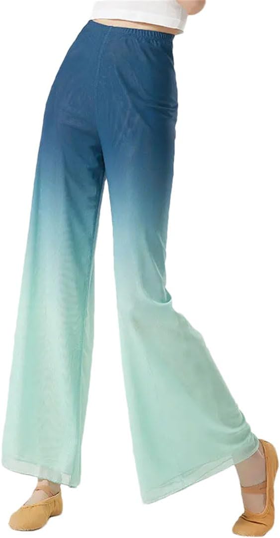 Hgvcfcv Women Gradient Color Modern Dance Pant for Women Dance Pants Women Practice Wear Dance Pants