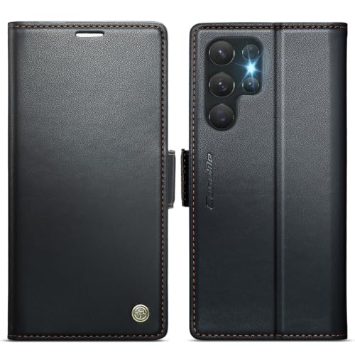 Image of KZB Wallet Case for Samsung Galaxy S24 Ultra, Magnetic Flip, RFID Blocking