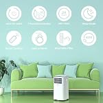 Comfee Mobiles Klimagerät MPPH-09CRN7, 9000 BTU 2,6kW, Kühlen&Ventilieren&Entfeuchten, Raumgröße bis 88m³(33㎡), Mobile Klimaanlage mit Abluftschlauch – Bild 2