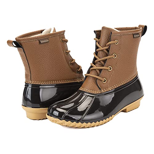 Gawbaw Women's Duck Snow Boots - Waterproof Rain Boots Lace Up Ankle Winter Snow Boots For Women #TOP5