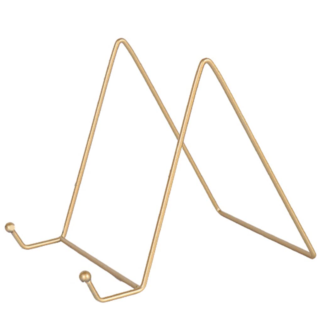 yanwuwa 3 Pcs / Pack Metal Display Stands Iron Easel for Plate Stand Display Stand for Picture Decorative Books Large