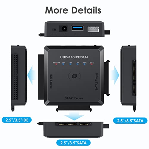 Adaptador SATA/IDE a USB 3.0 con cable USB a SATA miniatura 5