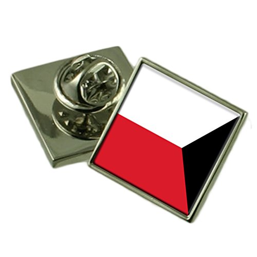Pochette pour badges à épinglette Bratislava City et pin's drapeau de la Slovaquie textile