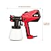 SPTA ESG26AC Electric Power Paint Sprayer - 5A/600W Motor, 1000ml/min HVLP Home Electric Spray Gun, Adjustable Air and Paint Flow Controls, 33.814fl.oz Container,3 Spray Patterns, 4 Nozzles Included