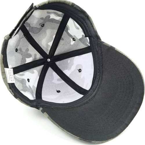 JJiaoLinin Outdoor Camouflage Baseballcap, Baseballkappen, Militär-Camouflage-Kappen, Kappen Schirmmützen, Verstellbare Snapback für Damen & Herren, können für Outdoor-Aktivitäten 55-61cm