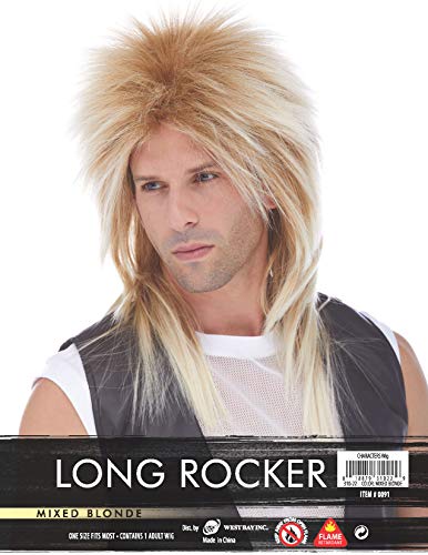 Long Rocker Wig - Mixed Blonde