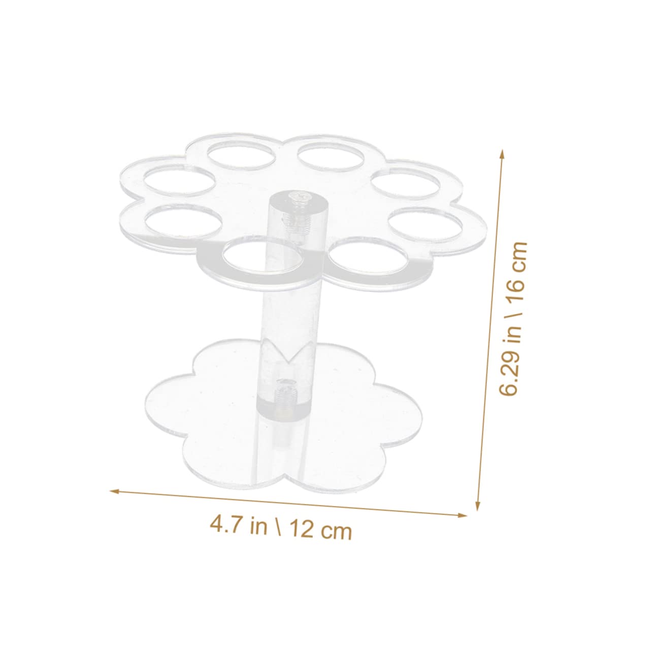 Cabilock 2Pcs Ice Cream Cone Display Stand Acrylic Rack for Parties Popcorn Sushi More Transparent Holder for Ice Cream Cones Easy to Use Clean