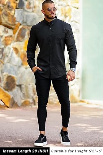 GINGTTO Mens Dress Pants Slim Fit Chino Pants for Men Formal3