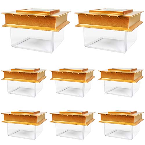 8 Pack Copper Outdoor Garden 4 X 4 Solar 8 Smd Led Translucent Post Deck Cap Square Fence Light Landscape For Wood Only #TOP21