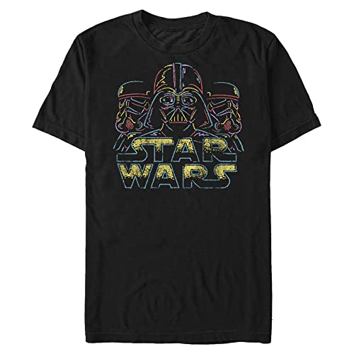 Star Wars Néon Chalk Wars t-shirt homme idéal pour les soirées geek