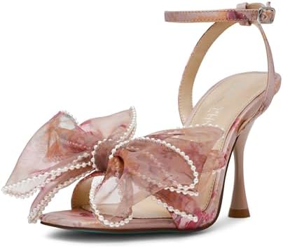 Betsey Johnson Sandali Donna Fawn Con Tacco, Slip On, Punta Aperta E Cinturino Posteriore - Colore Blu
