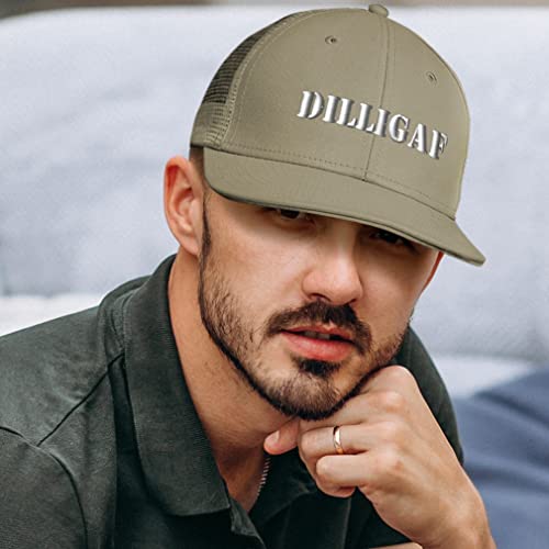 Speedy Pros Trucker Hat Baseball Cap Dilligaf Letters Cotton Dad Hats For Men & Women Khaki #TOP2