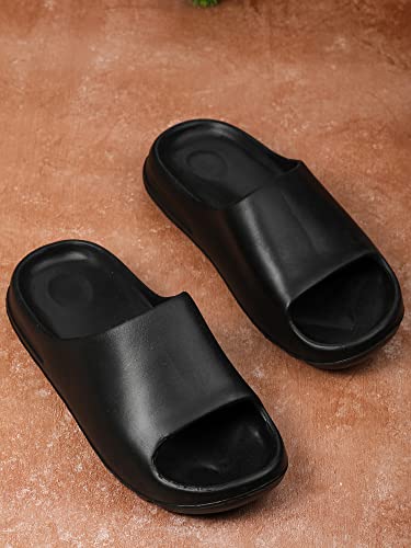 Image of D-SNEAKERZ Sliders for Men Casual Light Weight Slippers for Boys Daily Use Waterproof Bathroom Slides (S-02)