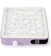 CHRISTINE SHELLY Nail Dust Collector, Cordless Dust Collector Nail Tech, Powerful Vacuum Fan Vent...