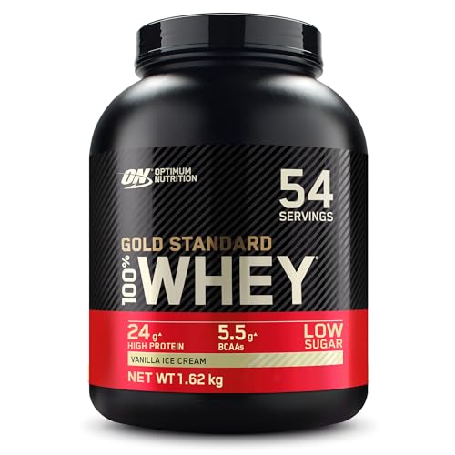 Optimum Nutrition Gold Standard Vanilla Whey Powder, 1.62kg